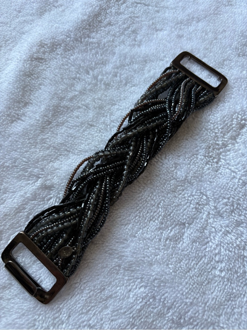 Beaded Braided Bracelet - Black